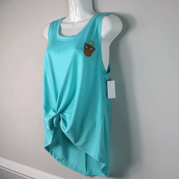 Joe Boxer Pineapple Tank Top Junior's Size Medium - Picture 2 of 6